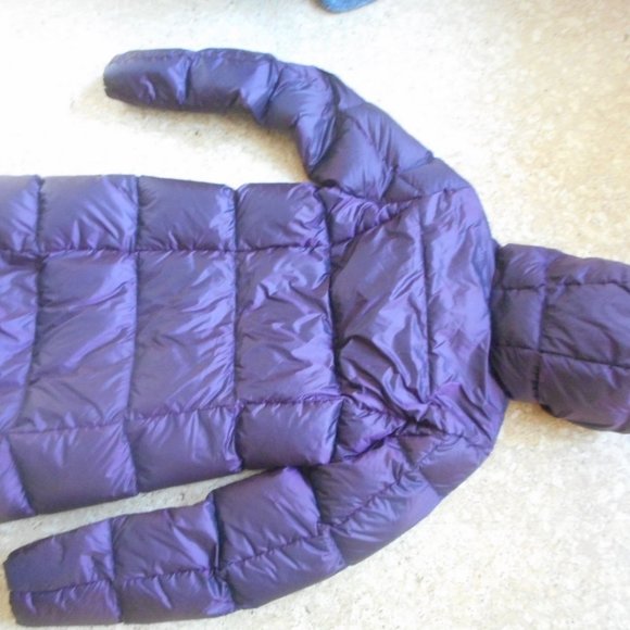 Plum warm women Eddie Bauer down long coat S/P - Picture 4 of 13
